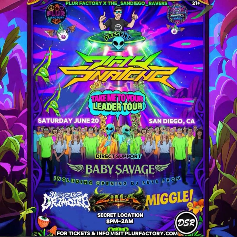 Dirty Snatcha original event flyer