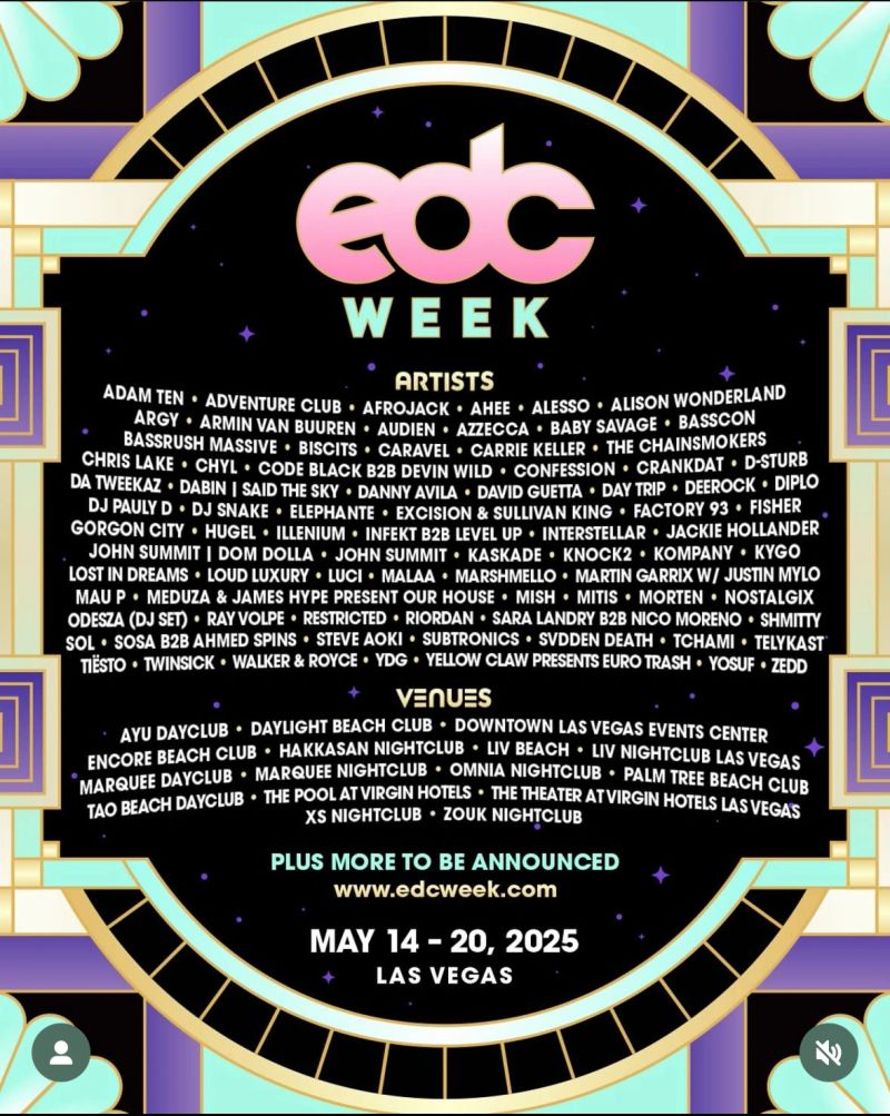 EDC Las Vegas original event flyer