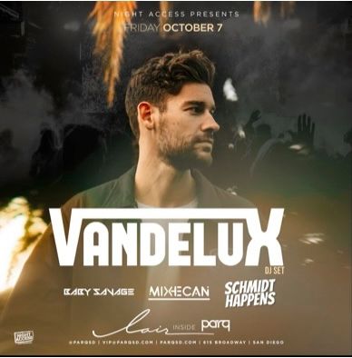 Vandelux original event flyer