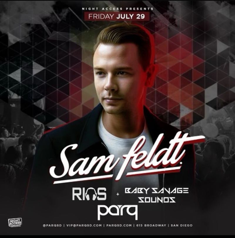Sam Feldt original event flyer