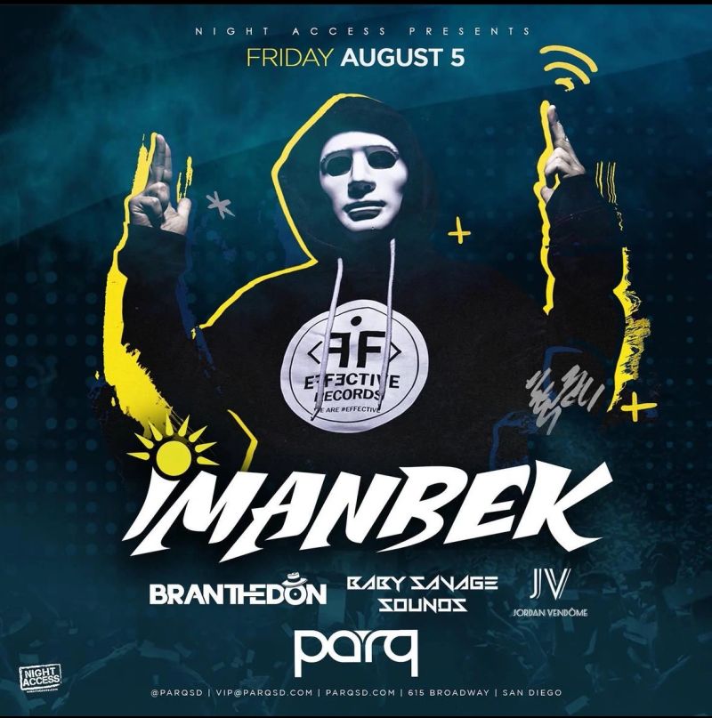 Imanbek original event flyer